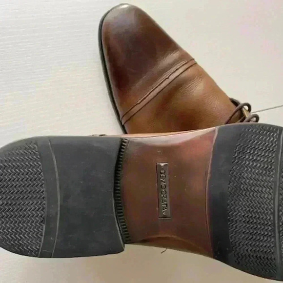 Democrata Brazil Cadet Soft Leather Chukka Boots Cognac Color Blend Size 12 - Picture 8 of 8